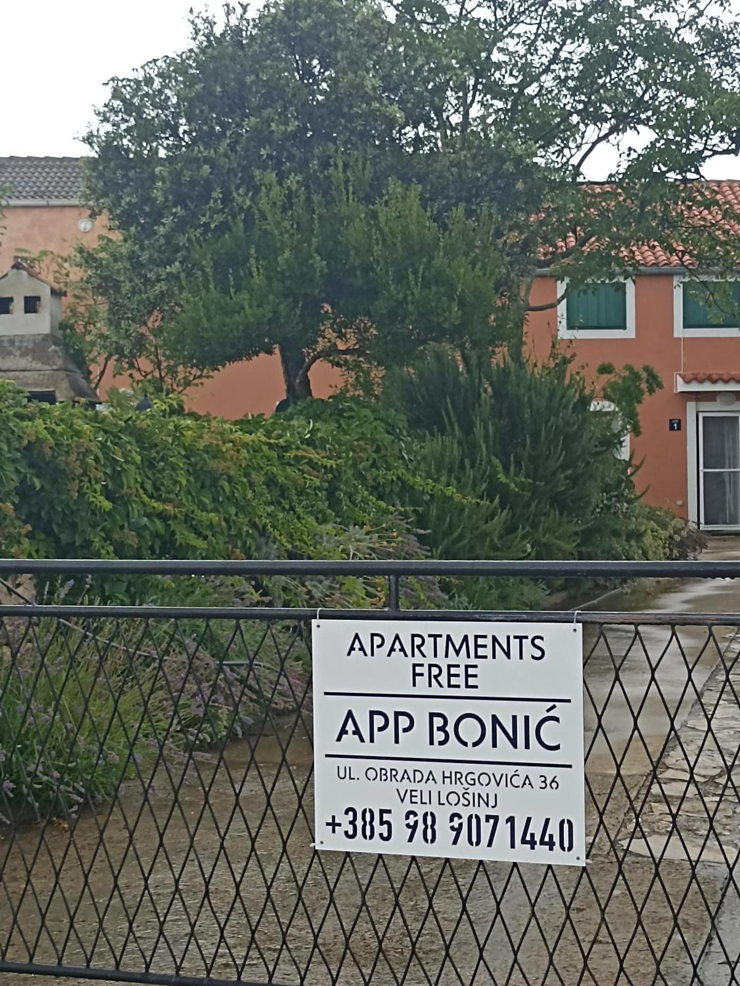 Apartmán App Bonic Veli Lošinj Exteriér fotografie
